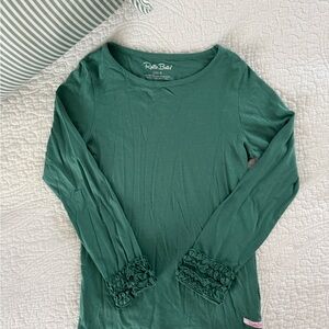 Ruffle Butts Forest Green Long Sleeve Tee